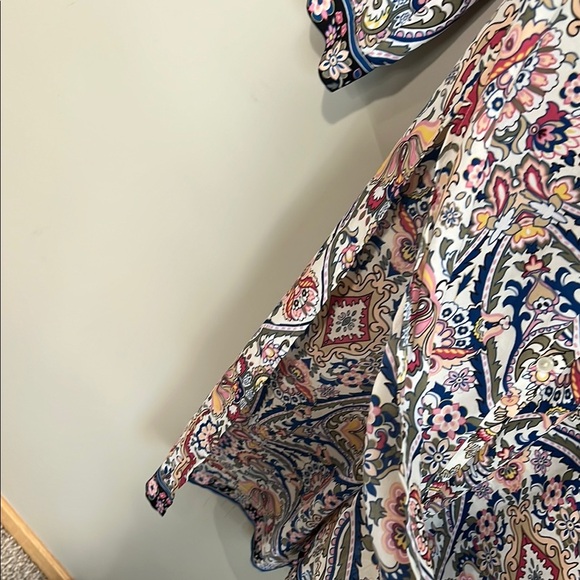 Chicos Long Paisley Cardigan Women’s 0 (us 4/6) - Picture 9 of 12